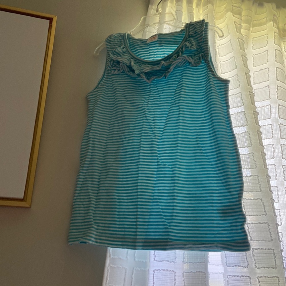 Girls Gymboree tank top with ruffle at the top!!